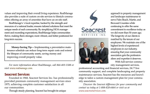 Screenshot of the Seacrest content in the FLCAJ flipbook dep