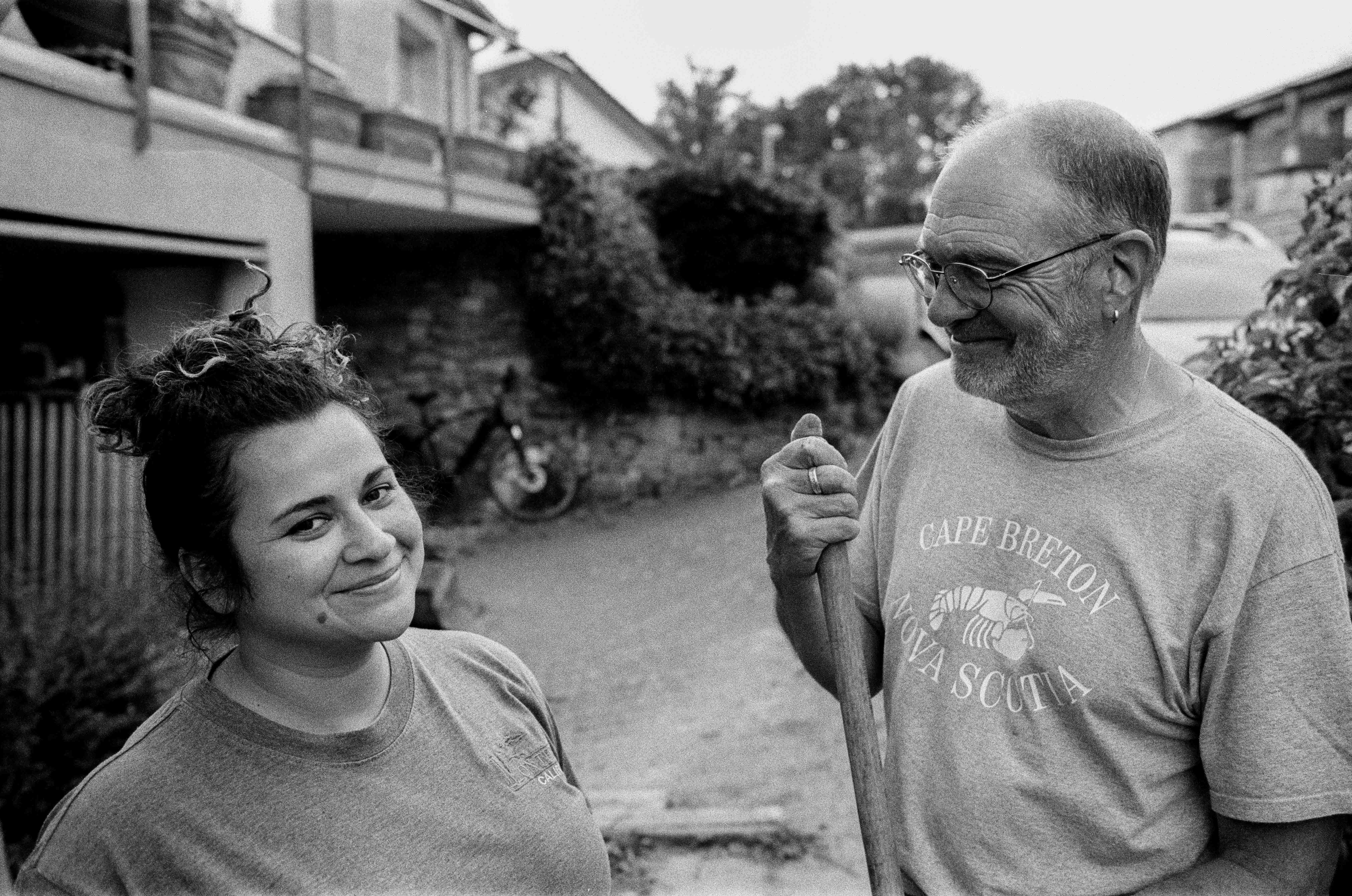 The two coaches smiling