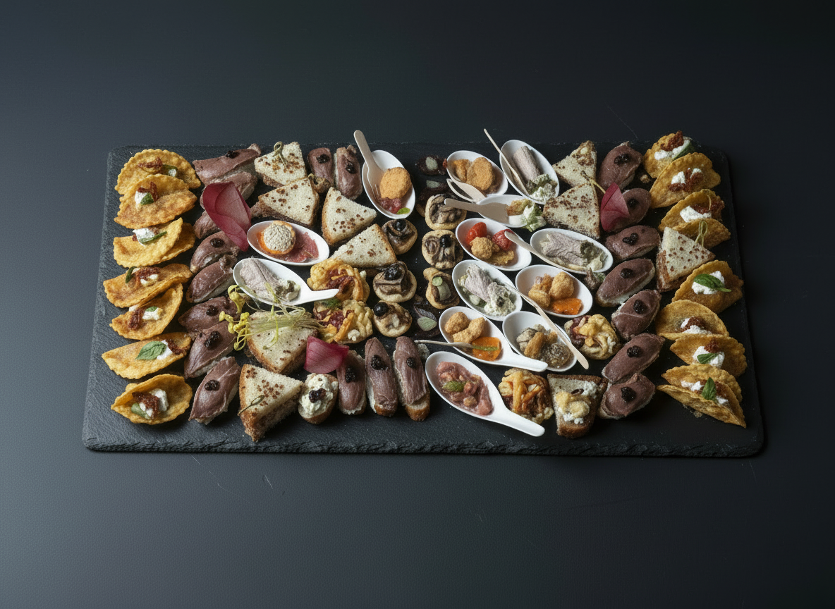 Plateau bouchées apéritives à partager