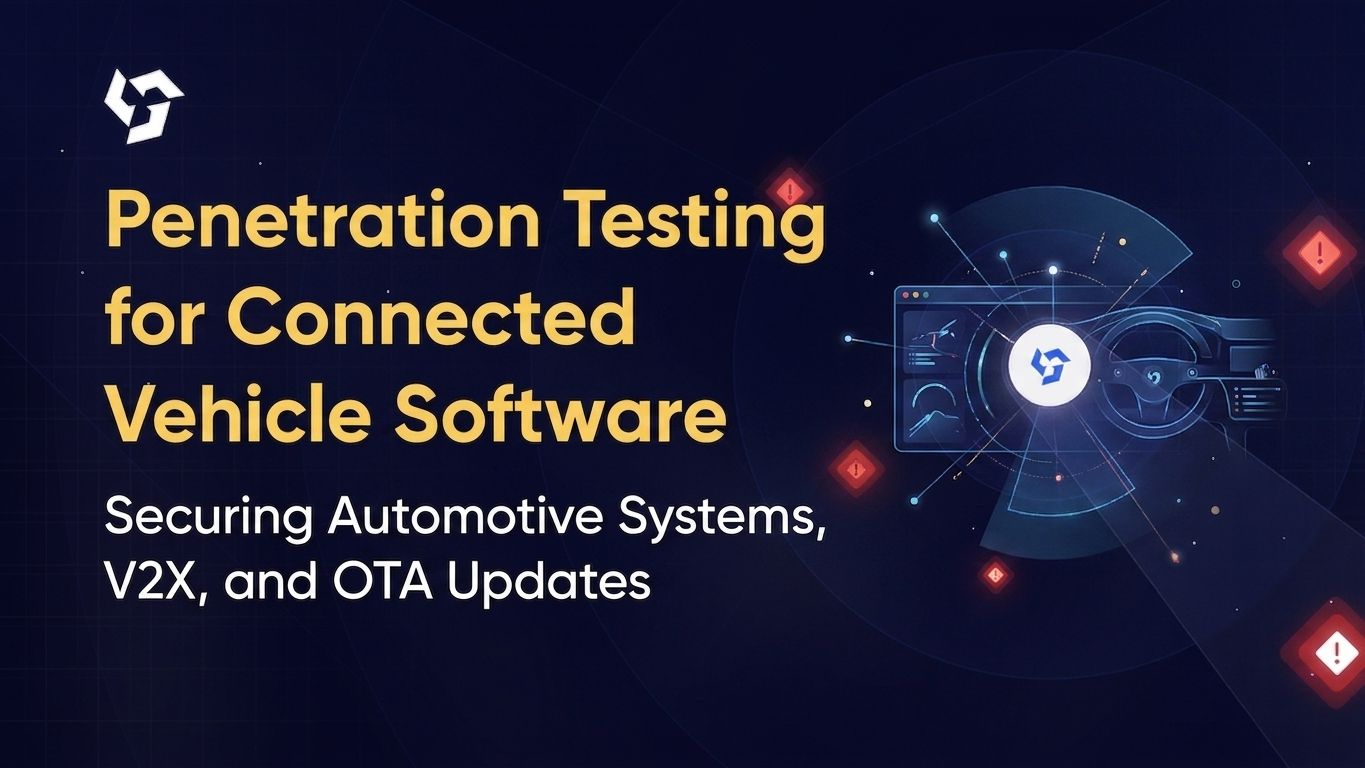 Penetration testing for connected vehicle software