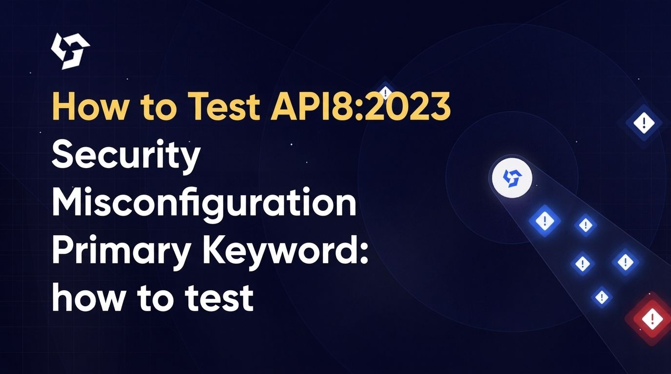 How to Test API8:2023 Security Misconfiguration