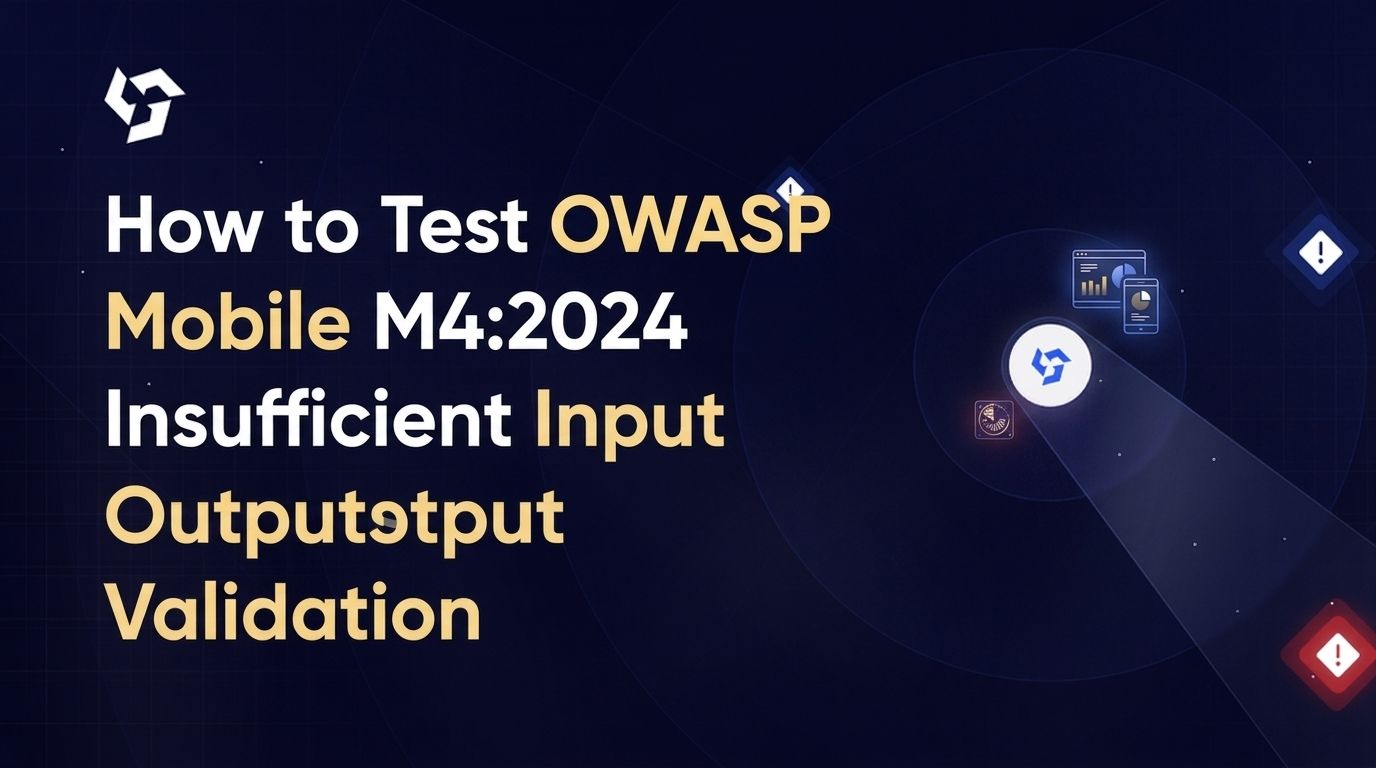 How to Test OWASP Mobile M4:2024 Insufficient Input and Output Validation