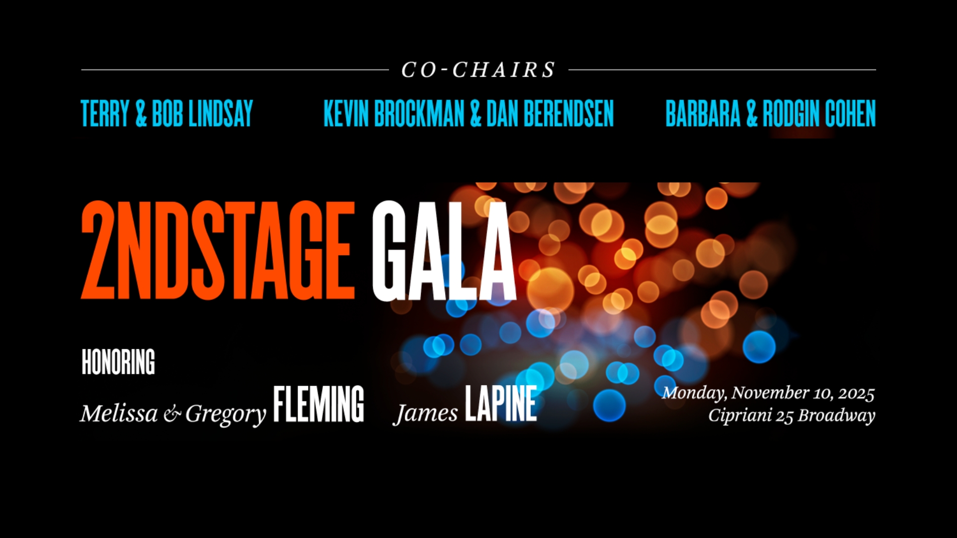 Stroman Directs Second Stage Gala