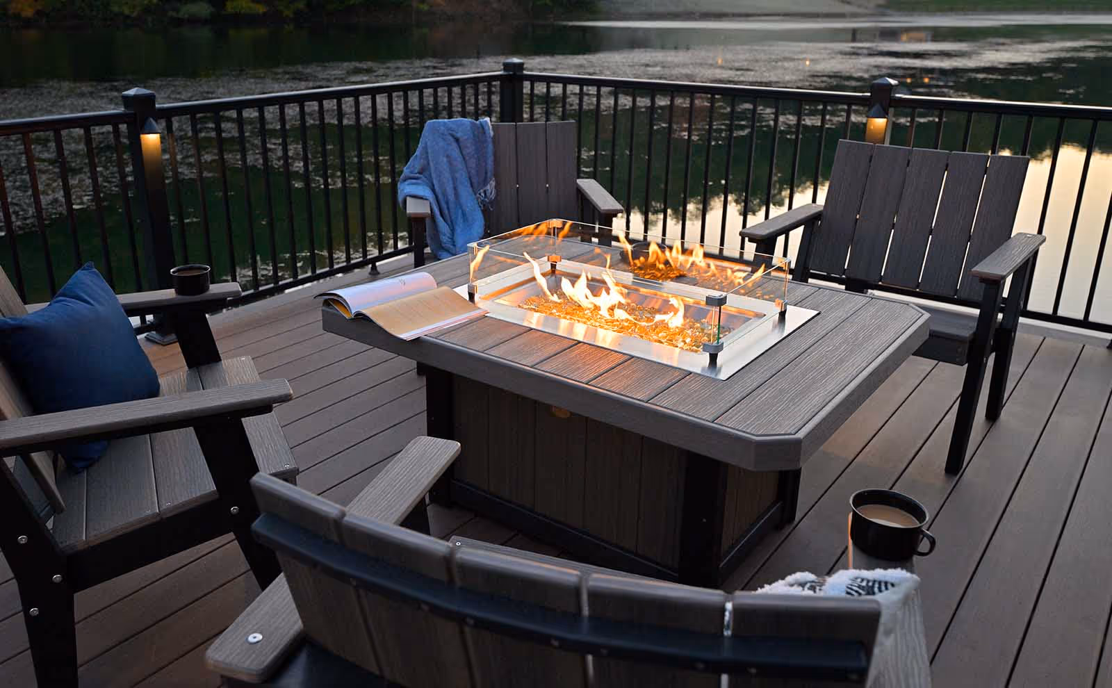 51" Rectangular Lumin Fire Pit