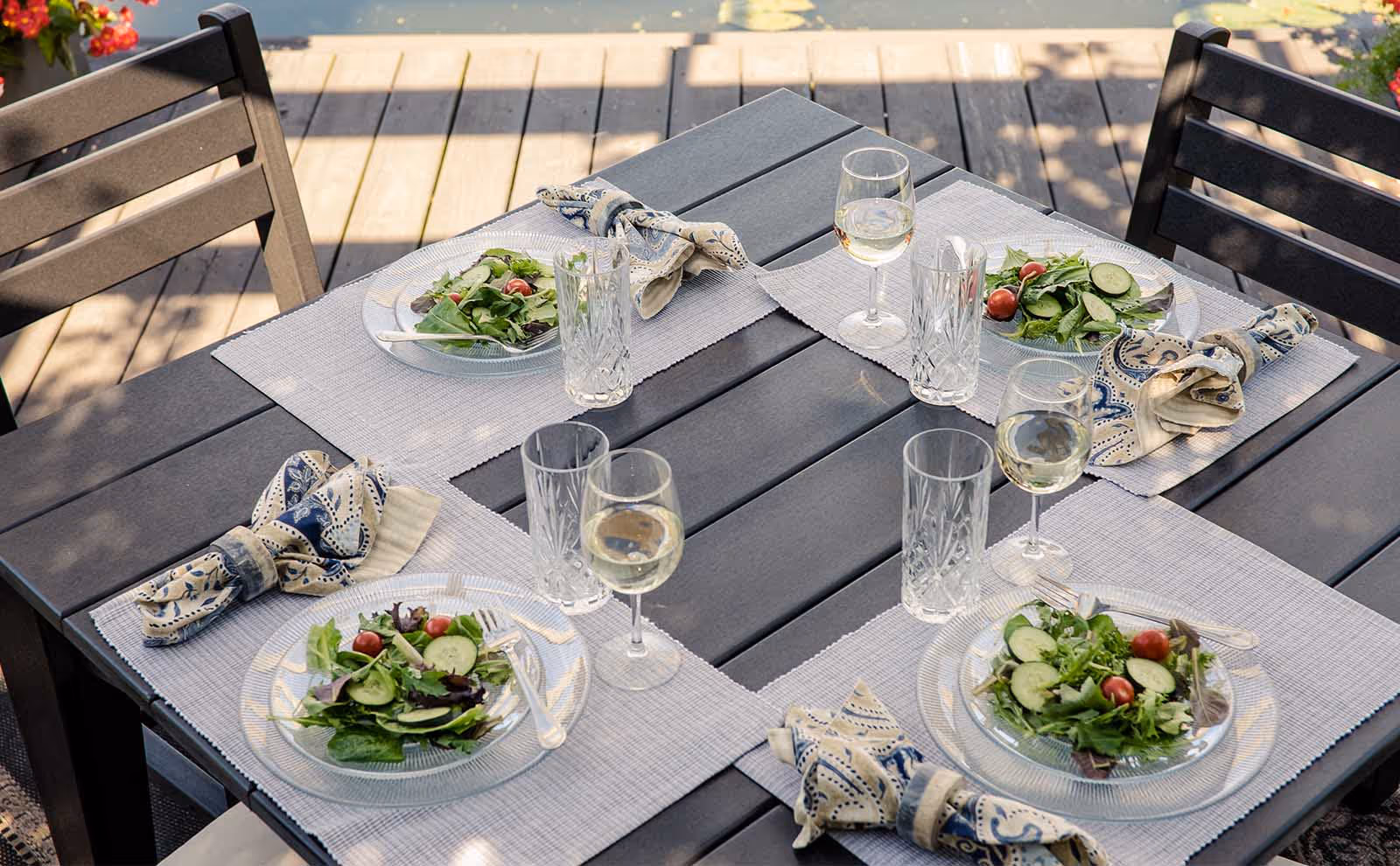44" Square Island Dining Table