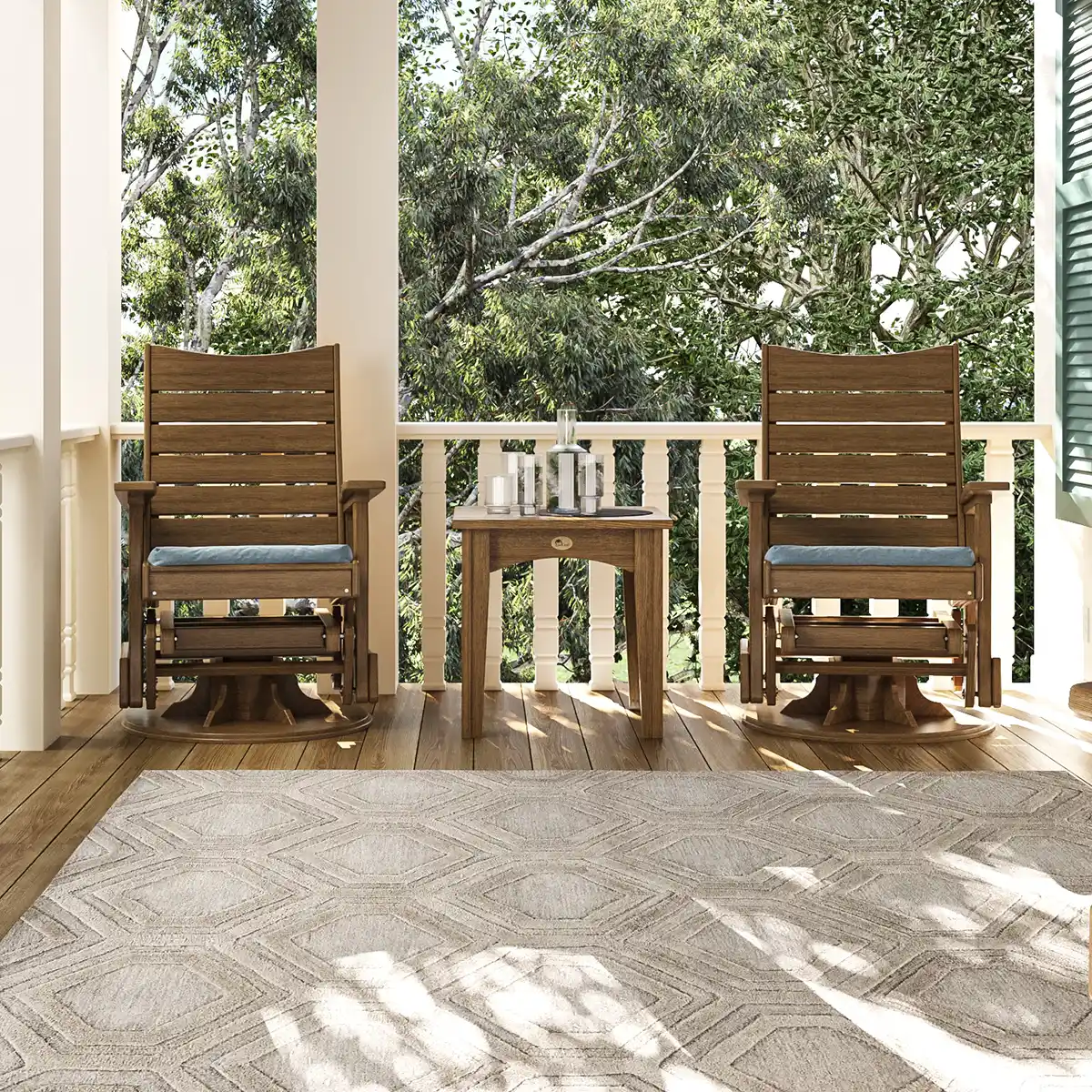 2’ Contour Swivel Glider