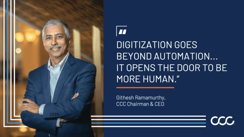 A Letter from CCC CEO Githesh Ramamurthy: Using Data to Advance the Customer Experience