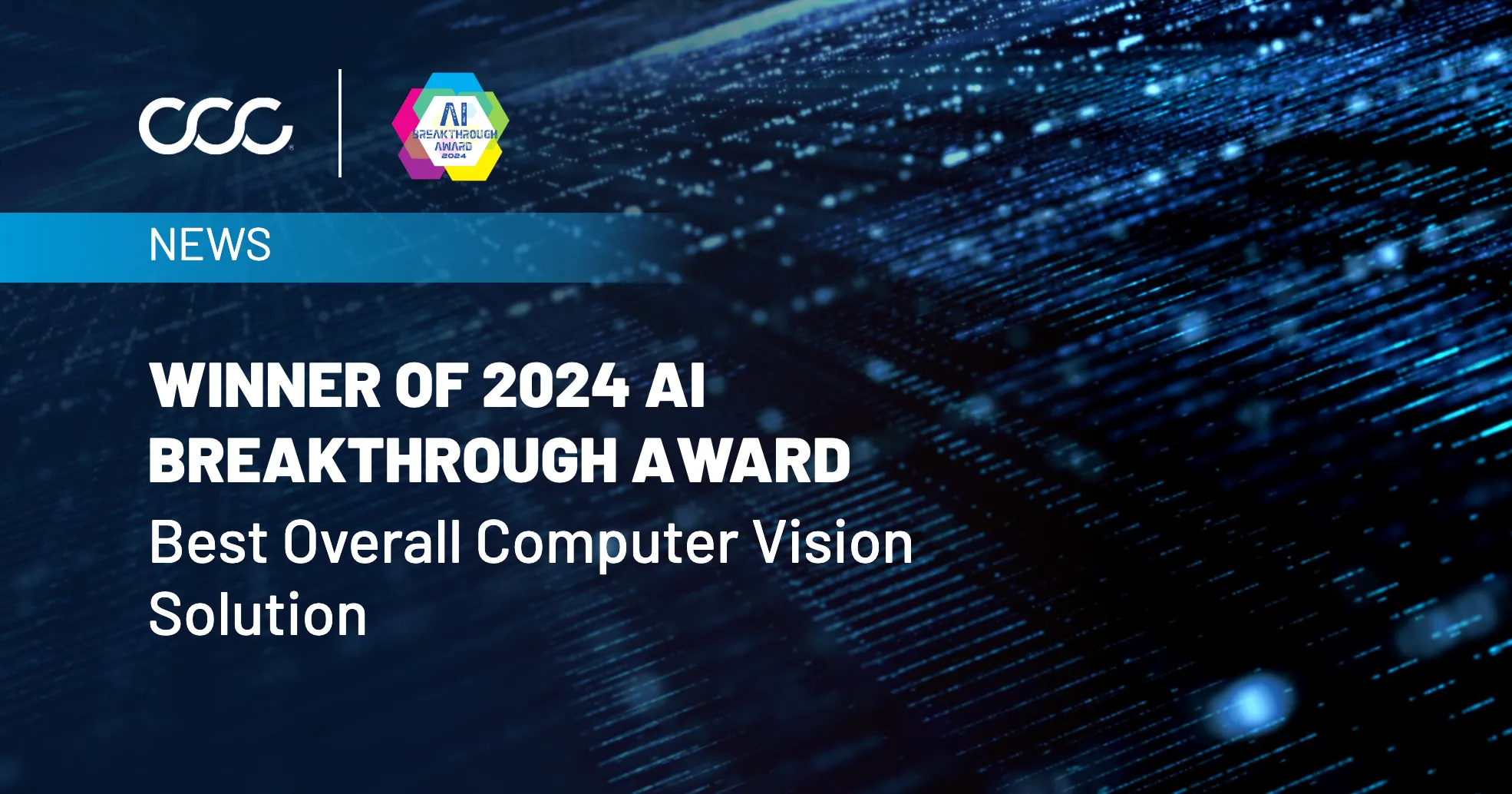 CCC Intelligent Solutions Named Winner of 2024 AI Breakthrough Award