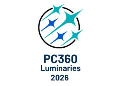 PC360 Luminaries 2026 logo featuring stylized stars inside a circle.