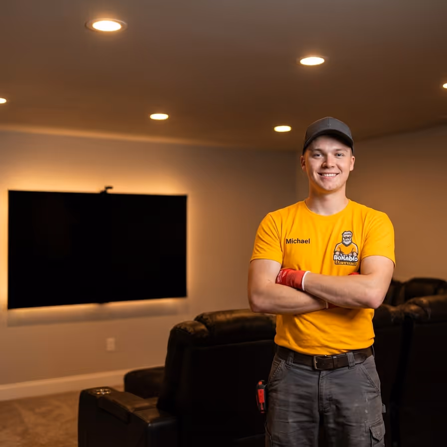 Entertainment center wiring