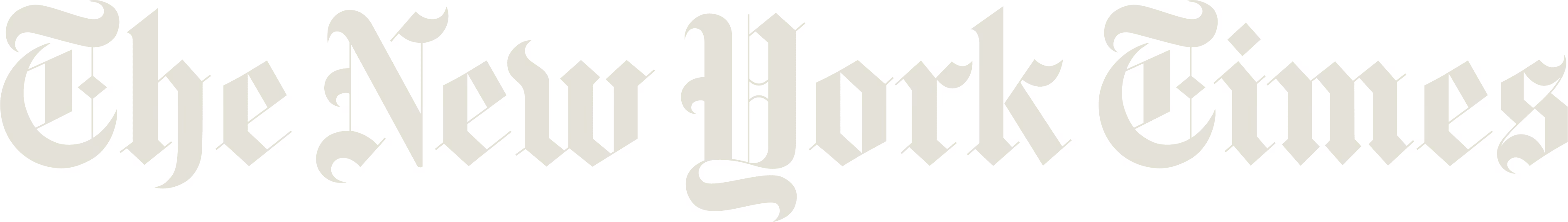 The New York Times logo representing press recognition for Reset Hotel rooms in Twentynine Palms