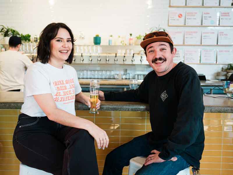 Sara Hamza Watson and Brent Watson, Co-Founders of Vacancy Brewing in Austin TX