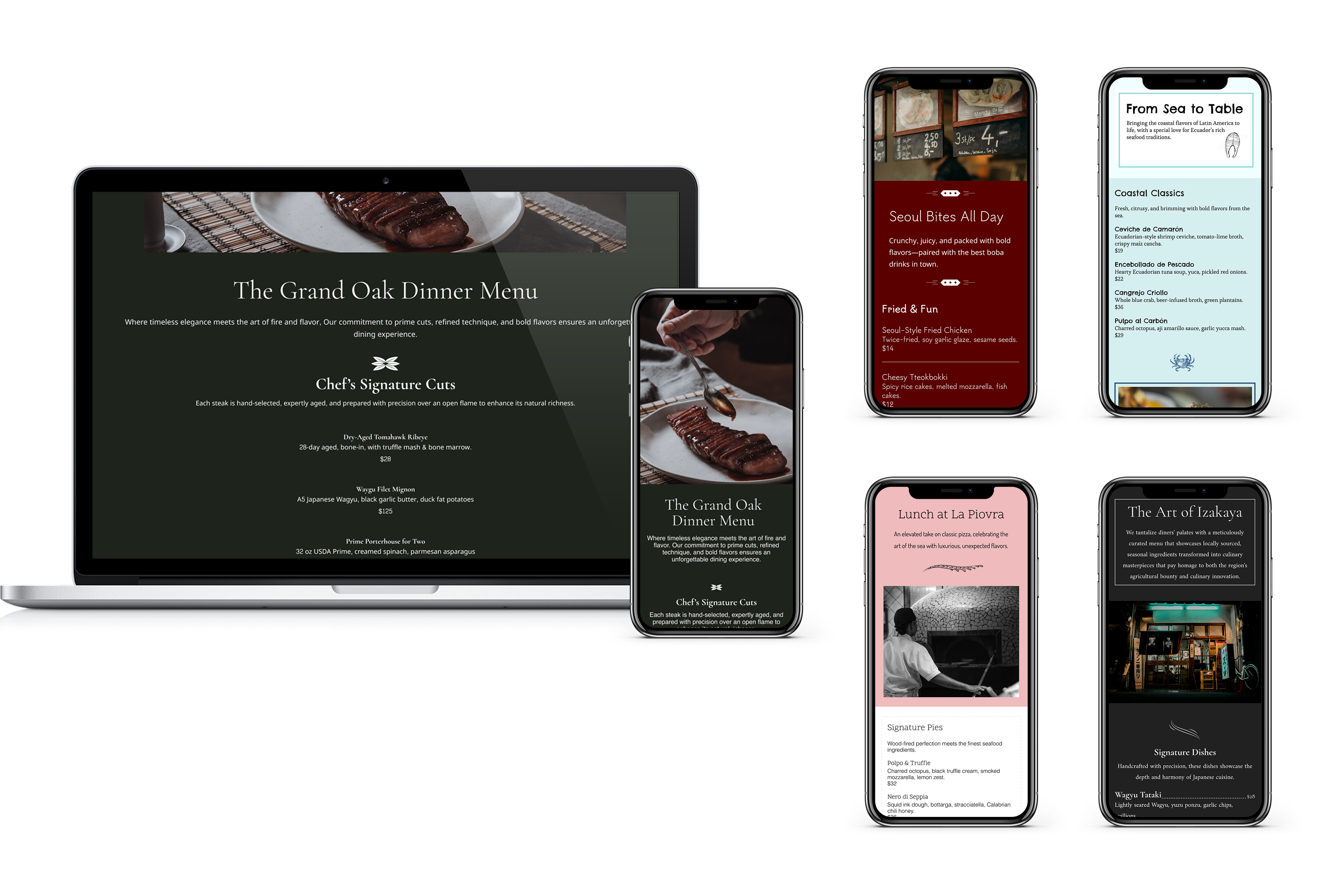 screenshot of digital products