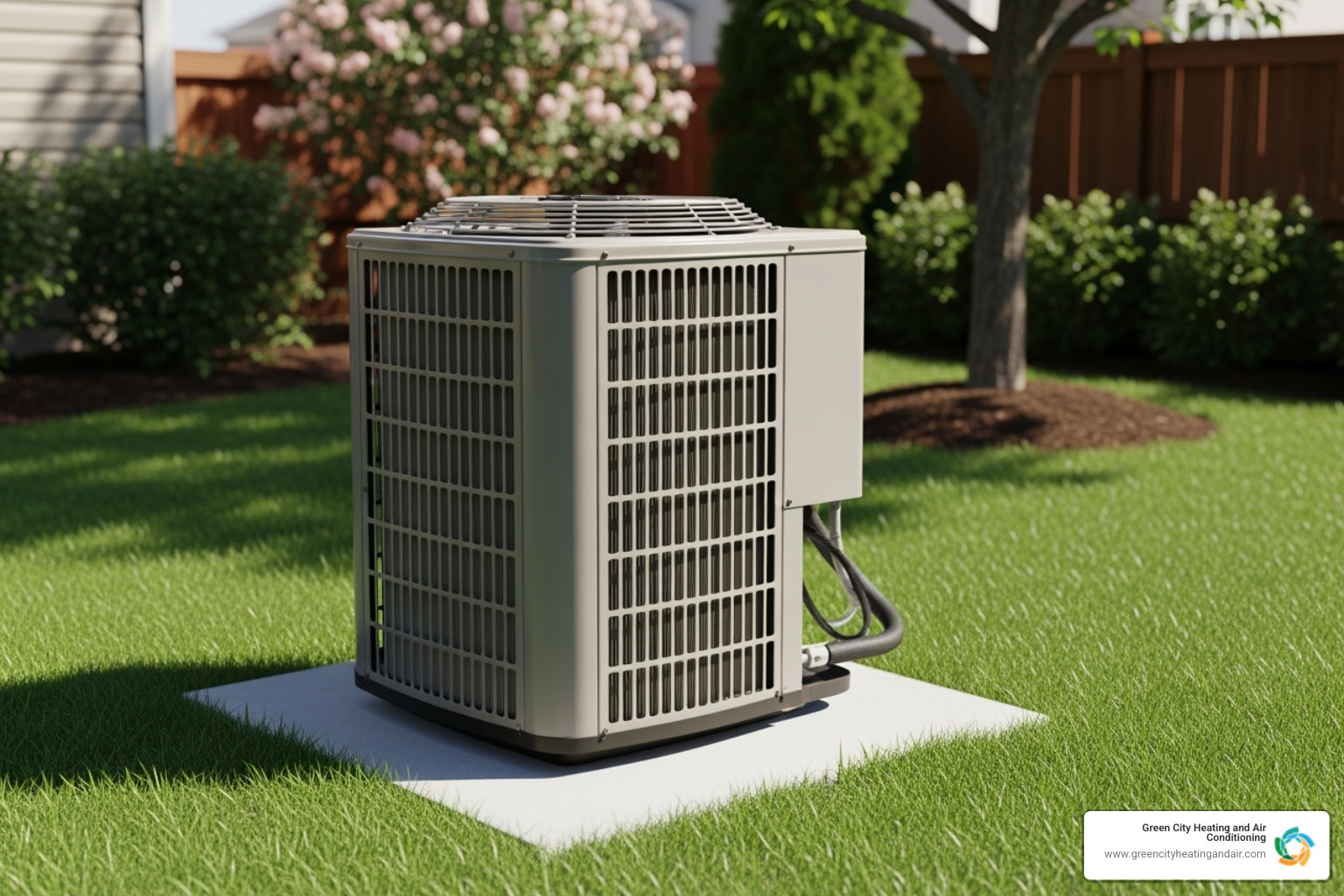 a clean, well-maintained outdoor HVAC unit - emergency HVAC repair