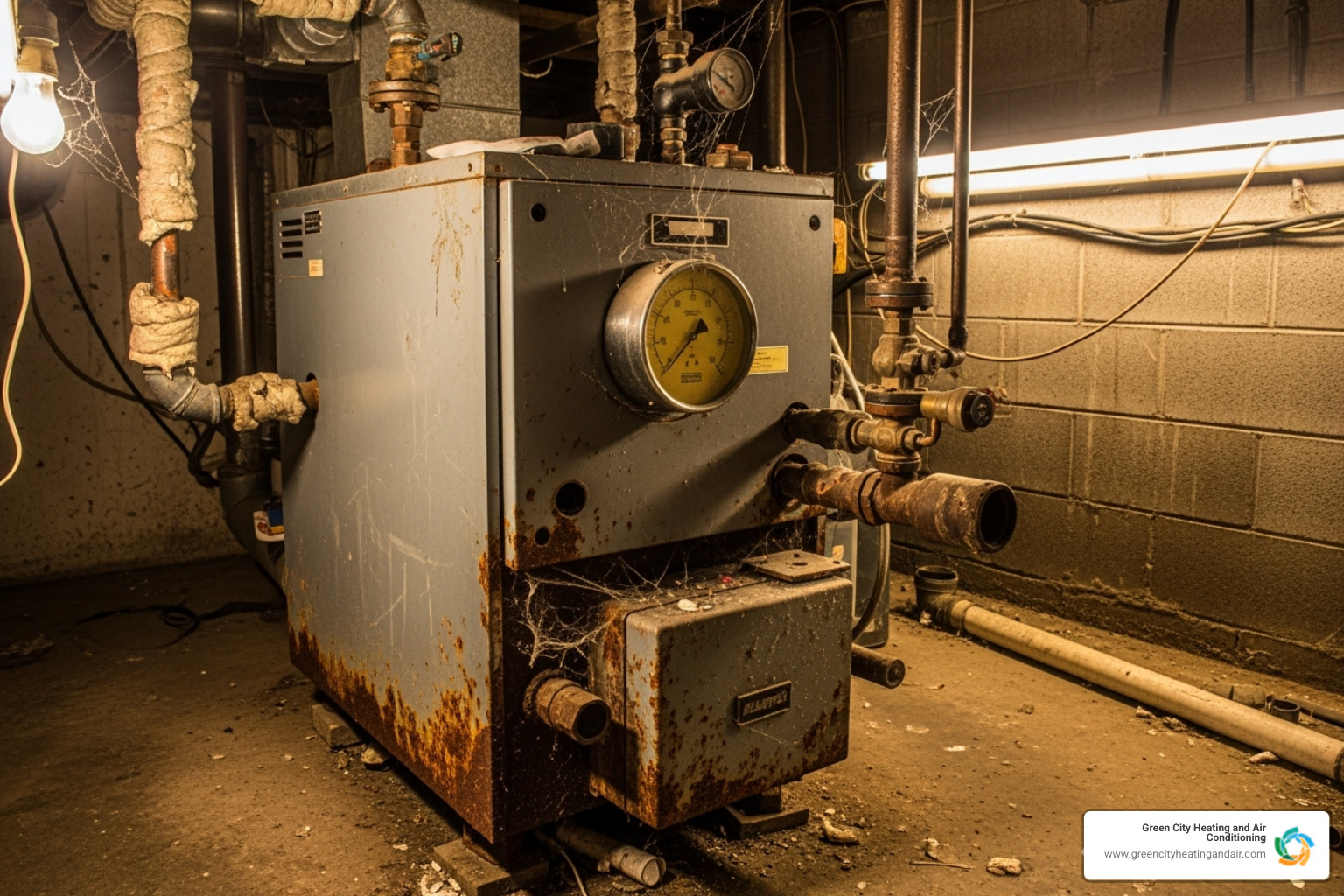 old inefficient boiler - boiler installation bellevue