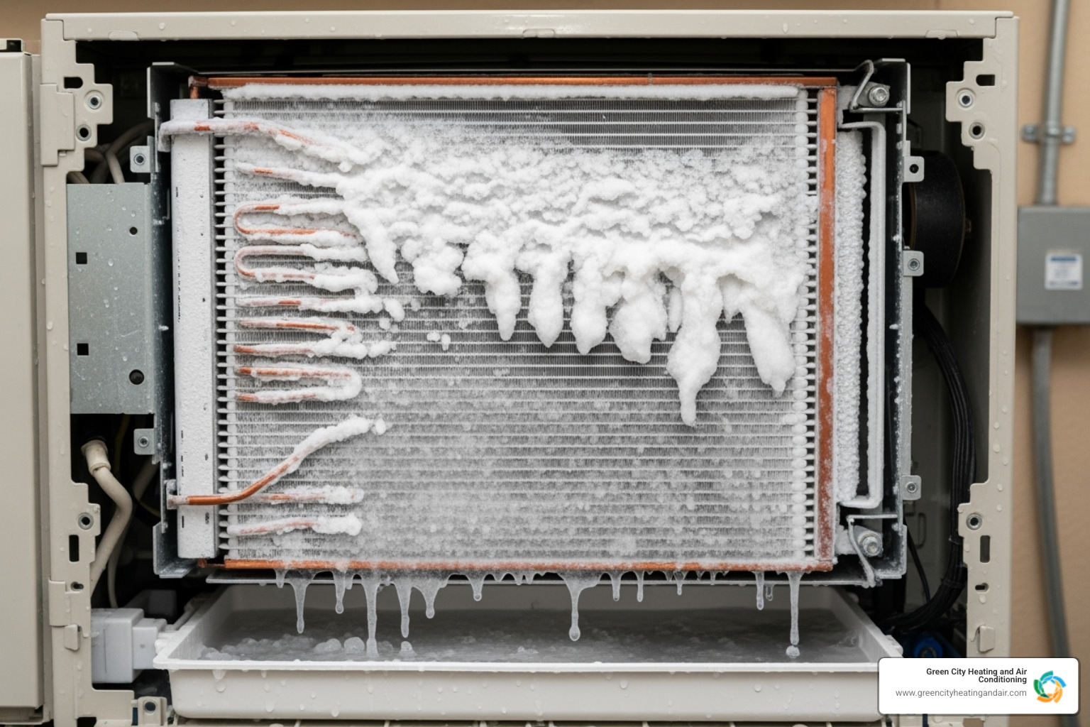 AC unit with frozen evaporator coil - 24 hour AC repair