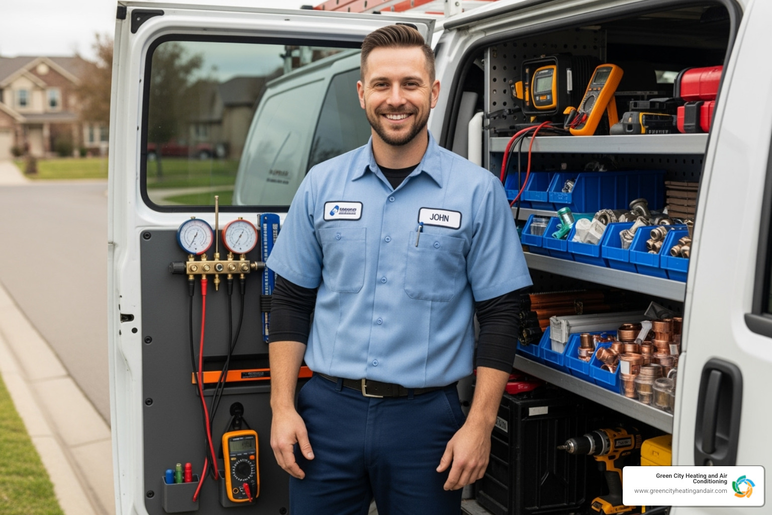 professional, friendly technician with a well-stocked van - boiler repair seattle wa professional, friendly technician with a well-stocked van - boiler repair seattle wa