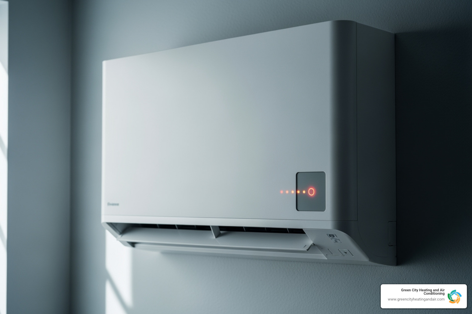 Ductless indoor unit with an error light blinking - ductless ac repair bellevue Ductless indoor unit with an error light blinking - ductless ac repair bellevue