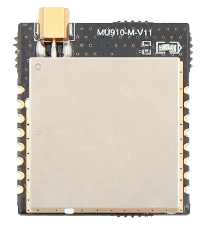 The CT - modEAx1 is an ultra-compact UHF | RAIN - RFID module with an external antenna port and up to 26 dBm output power, enabling read ranges up to 10 m. Designed for mobile, industrial, and embedded use, it features serial communication, TTL interface, and broad SDK support.