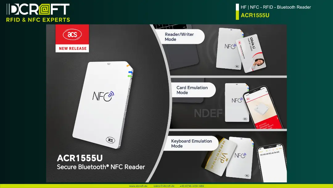 ACR1555U - RFID Reader von Advanced Card Systems ab sofort über IDCRAFT erhältlich!