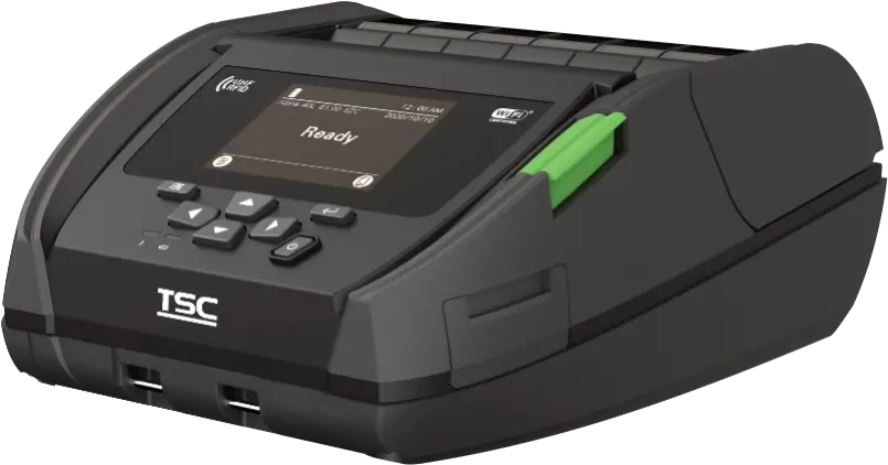 The TSC Alpha-40L RFID is a rugged mobile UHF/RFID label printer designed for fast, reliable printing and encoding in demanding environments. Fully compliant with GS1 EPC Gen2 v2 and ISO 18000-63, it supports a wide range of RFID inlays and features industry-leading auto-calibration for effortless setup. Built for mobility, the Alpha-40L RFID offers MFi Bluetooth 5.0, dual-band Wi-Fi, and a durable IP54-rated housing with drop resistance up to 1.8 meters. Its high-capacity smart battery ensures all-day performance, while SOTI Connect and TSC Console enable efficient remote fleet management. Ideal for logistics, retail, healthcare, manufacturing, and field operations, it delivers dependable, on-the-go RFID labeling wherever it’s needed.