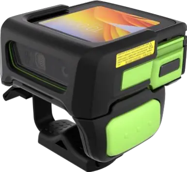 The Zebra WS50 is the industry’s smallest all-in-one Android wearable computer, combining integrated UHF RFID with a 1.5 m read range, high-performance 1D/2D barcode scanning, and a bright 2" AMOLED touchscreen to deliver fully hands-free mobile data capture; with its rugged IP65 design, hot-swappable battery, push-to-talk communication, and flexible wearable options for wrist, hand, or finger mounting, the WS50 boosts productivity in picking, inventory management, package handling, and other high-demand workflows.