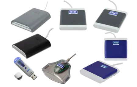 The HID OMNIKEY 5023 is a next-generation contactless smart card reader designed for strong authentication across enterprise, government, financial and regulated environments, supporting advanced 13.56 MHz credentials including Seos®, iCLASS SE®, iCLASS Elite®, DESFire®, MIFARE® and FIDO2 NFC tokens; featuring an integrated cryptographic module with Secure Identity Object™ (SIO) support, it delivers multi-layer security and seamless integration within HID’s iCLASS SE platform. With native CCID plug-and-play functionality, broad compatibility with Windows, Linux, macOS, Android and thin/zero clients, and support for solutions like ActivID® Tap Authentication™, the OMNIKEY 5023 enables secure workstation logon, SSO, and identity management with a simple tap, providing high assurance and a frictionless user experience.