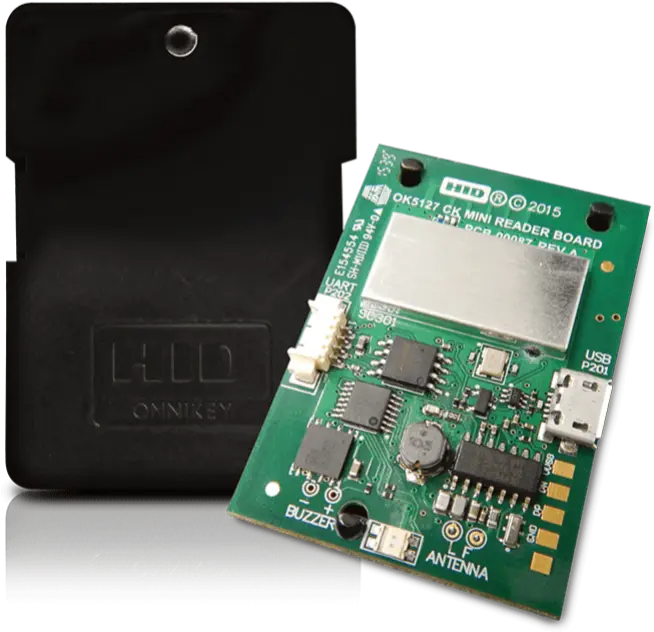 Der HID OMNIKEY 5127CK ist ein kompaktes Dual-Frequenz HF/LF Lesermodul für eingebettete Authentifizierungs- und Zutrittskontrollanwendungen. Es unterstützt moderne Zugangsdaten wie Seos®, iCLASS SE®, MIFARE Classic®, DESFire EV1/EV2, HID Prox® sowie NFC- und Bluetooth-Mobile-Access. Dank seiner Multi-Schnittstellen-Architektur – einschließlich CCID, USB, UART und Keyboard-Wedge – lässt sich das Modul nahtlos in industrielle Geräte, Kioske, Medizintechnik, IoT-Hardware und sichere Arbeitsplatzumgebungen integrieren. Mit extrem schneller Inbetriebnahme, Tastenanschlag-Emulation zur direkten Dateneingabe, feldaktualisierbarer Firmware und optionalem robustem Industriegehäuse bietet der 5127CK eine flexible, zukunftssichere Lösung für Systemintegratoren, die leistungsstarke Authentifizierung in platzbeschränkten Designs realisieren möchte.
