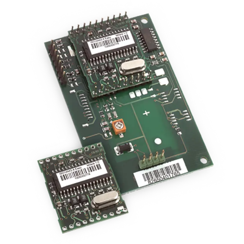 HID MIFARE® Easy Reader Boards provide a compact, ISO 14443A-compliant HF platform for seamless OEM integration, supporting the full MIFARE ecosystem including MIFARE Standard, Ultralight, 4K, Pro X and compatible tag technologies; engineered for straightforward design-in, the modules feature an integrated HF antenna (model dependent), flexible ASCII or binary command protocols, RS232/TTL point-to-point communication, and virtual COM or DLL driver support, enabling fast development of ticketing systems, terminals, handhelds, kiosks, and access management devices. With reliable 13.56 MHz performance, read ranges up to 95 mm, low power consumption, and support for in-field upgrades, the MIFARE Easy Reader Boards deliver a scalable, cost-efficient solution for OEMs building robust HF/NFC authentication and data-capture applications.