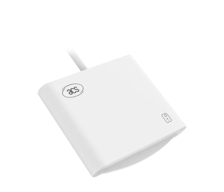 The ACS ACR40U-A is a compact, high-speed USB contact smart card reader supporting ISO 7816 Class A, B, and C cards, microprocessor cards using T=0 and T=1 protocols, and various memory card types, offering seamless PC/SC and CCID integration across Windows, Linux, macOS, iOS, iPadOS, and Android. Certified to EMV and PBOC Level 1, it features firmware upgradeability, onboard user data storage, dual LED indicators, and connectivity options via USB Type-A or Type-C. Designed for applications in e-government, banking, healthcare, PKI, and secure network access, the ACR40U-A provides reliable performance with up to 600 kbps read/write speed and durable 200,000-cycle card insertion mechanics.