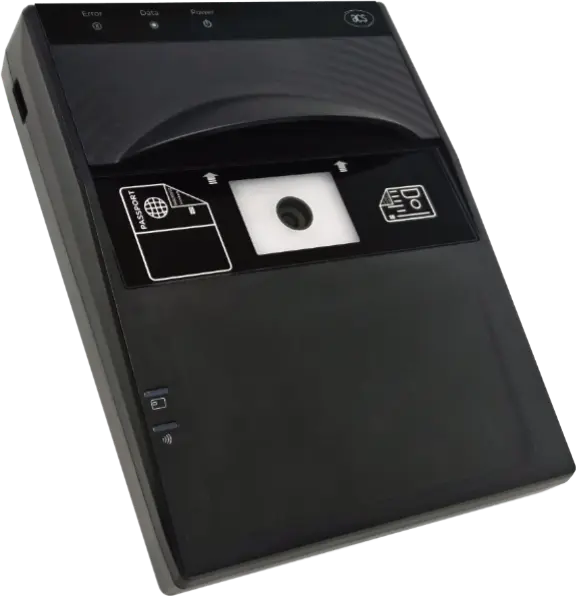 Der ACS AIR60U ist ein kompaktes, modulares ePassport- und ID-Dokumentenlesegerät, das hochpräzise OCR-/MRZ-Erfassung, ICAO-9303-konformes Chiplesen sowie umfassende Unterstützung für NFC-, RFID- und kontaktbasierte Smartcards für eine schnelle Identitätsprüfung in platzbeschränkten oder hochfrequentierten Umgebungen integriert. Mit schneller OCR-Leistung, ≤3 Sekunden Zugriffszeit auf ePassport-Chips, Unterstützung für ISO 14443, ISO 15693, MIFARE, FeliCa und ISO-7816-Karten sowie optionaler QR-/Barcode-Erfassung optimiert der AIR60U die Datenerfassung und reduziert manuelle Fehler. USB-C-Konnektivität, Erweiterungsport, Firmware-Upgrade-Fähigkeit und das kompakte Design machen ihn ideal für Hotels, Autovermietungen, Reiseschalter, Kiosksysteme und Verkehrsterminals mit Anforderungen an eine sichere, automatisierte Identitätsverarbeitung.