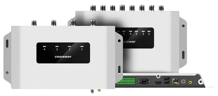 The Chainway UR300 is a next-generation UHF RAIN RFID stationary reader designed for complex industrial, logistics, and retail environments requiring high processing power and flexible system integration. Running on Android 11 with a quad-core 2.0 GHz processor and powered by the Impinj E-Series chipset with Gen2X support, it delivers fast and reliable tag reading at speeds of up to 1,300+ tags per second, even in challenging RF conditions. Supporting EPC Class 1 Gen2 / ISO 18000-6C and global UHF frequency bands, the UR300 enables worldwide deployment. Extensive interfaces including RS-232, Ethernet, USB, HDMI, GPIO, WLAN, and Bluetooth, combined with support for 4 or 8 external antennas, ensure seamless integration into scalable RFID infrastructures. With robust aluminum housing, PoE/PoE+ support, advanced monitoring features, and high local data processing capability, the Chainway UR300 is ideal for warehouse and logistics management, production line automation, library systems, laundry tracking, and smart inventory control.