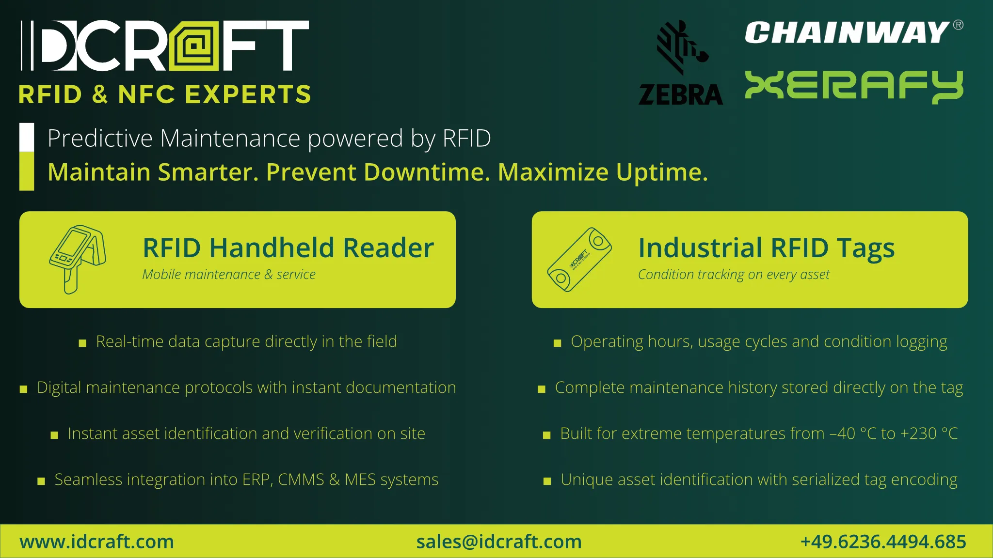 Predictive Maintenance with RFID & NFC