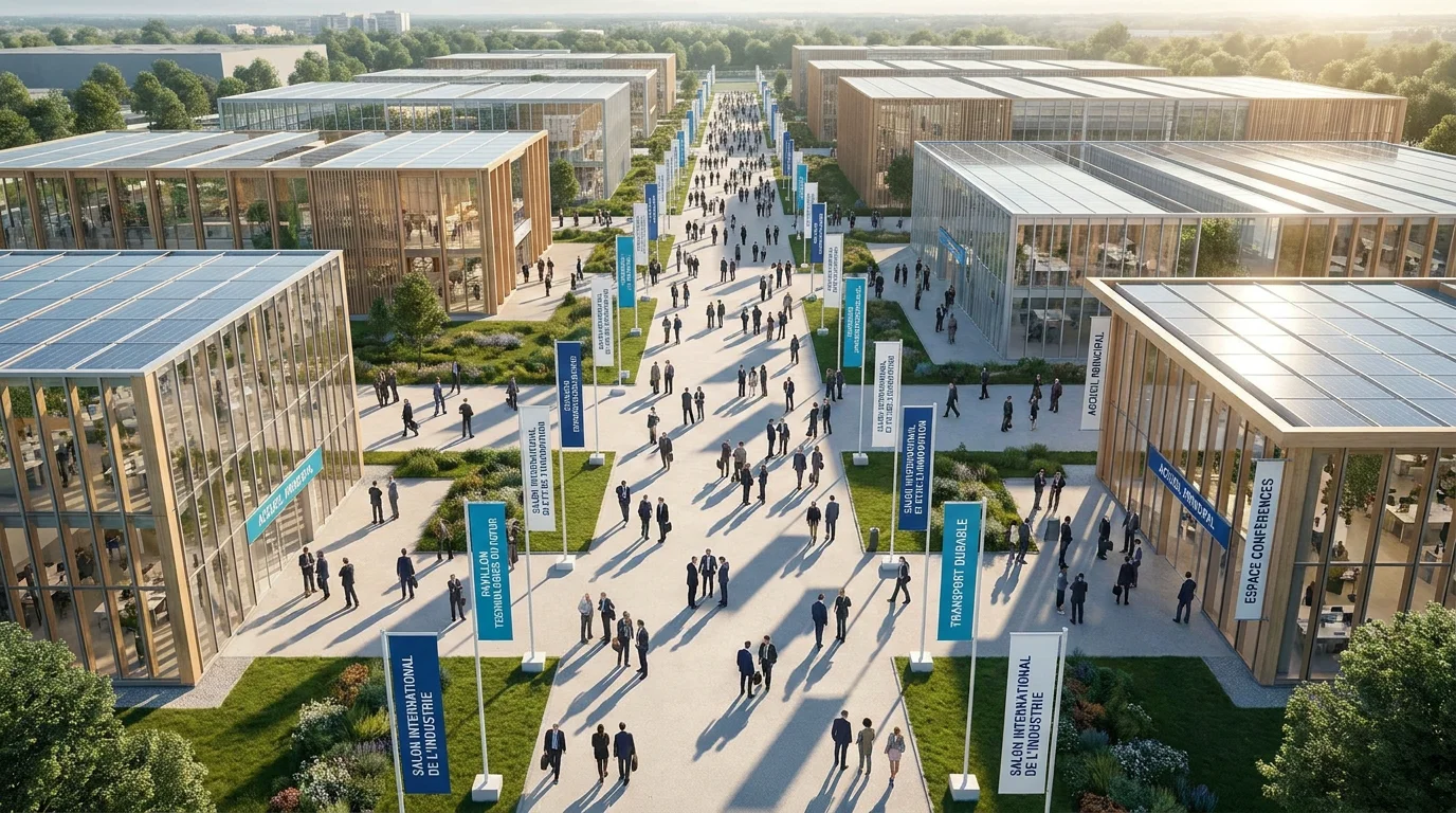 Parc des expositions accueillant un grand salon professionnel dédié à l'habitat