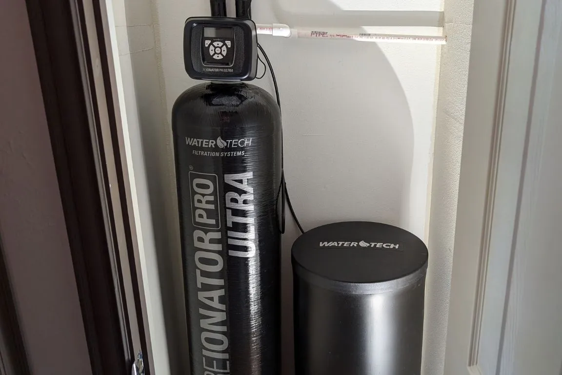The WaterTech home water softener brand with brine tank