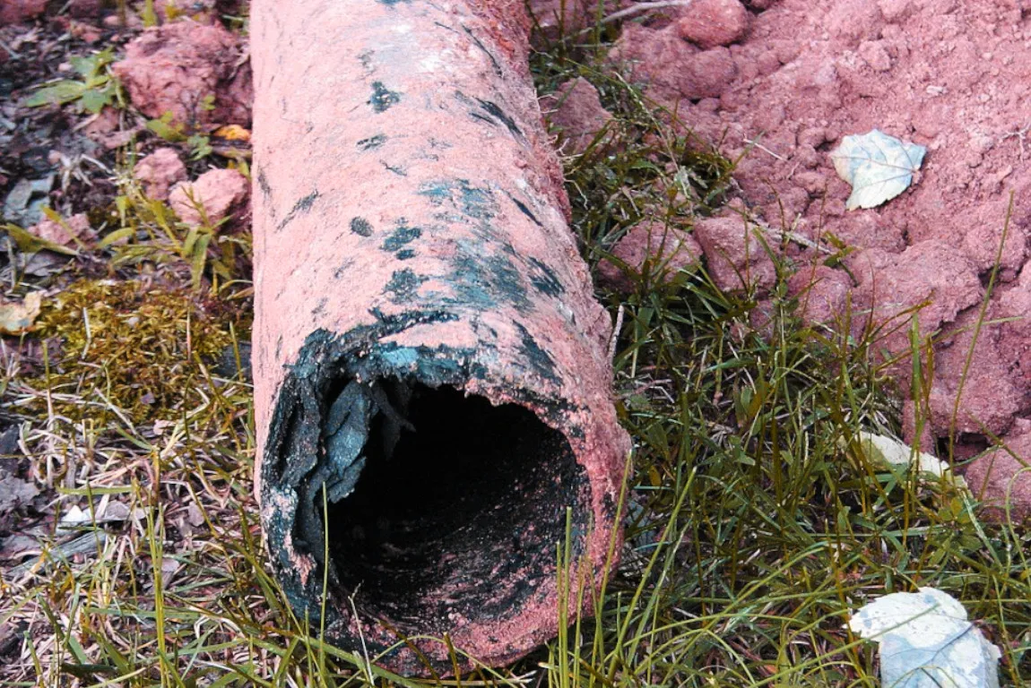 orangeburg sewer pipe removed from fort worth tx backyard