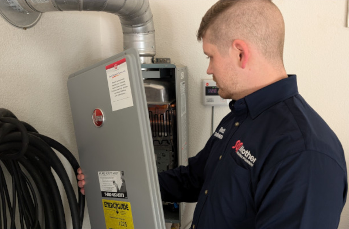Tankless water heater repair in Arlington, TX by Mother Modern Plumbing plumber