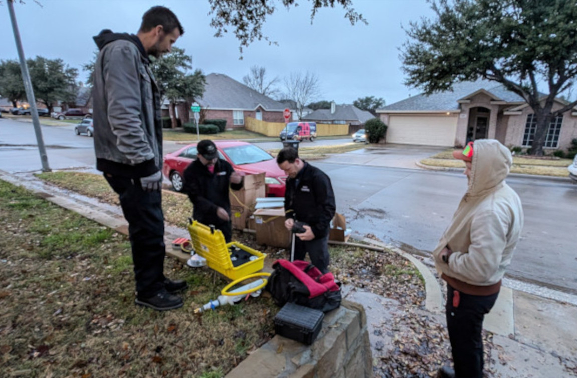 Mother Modern Plumbing outdoor yard leak detection service in Dallas, TX