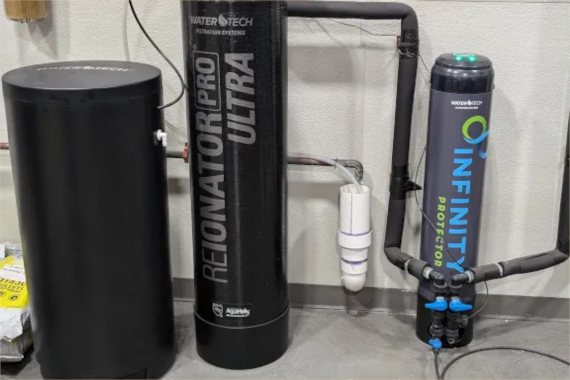 Whole home water filtration systems, Reionator pro and Infinity protector from WaterTech