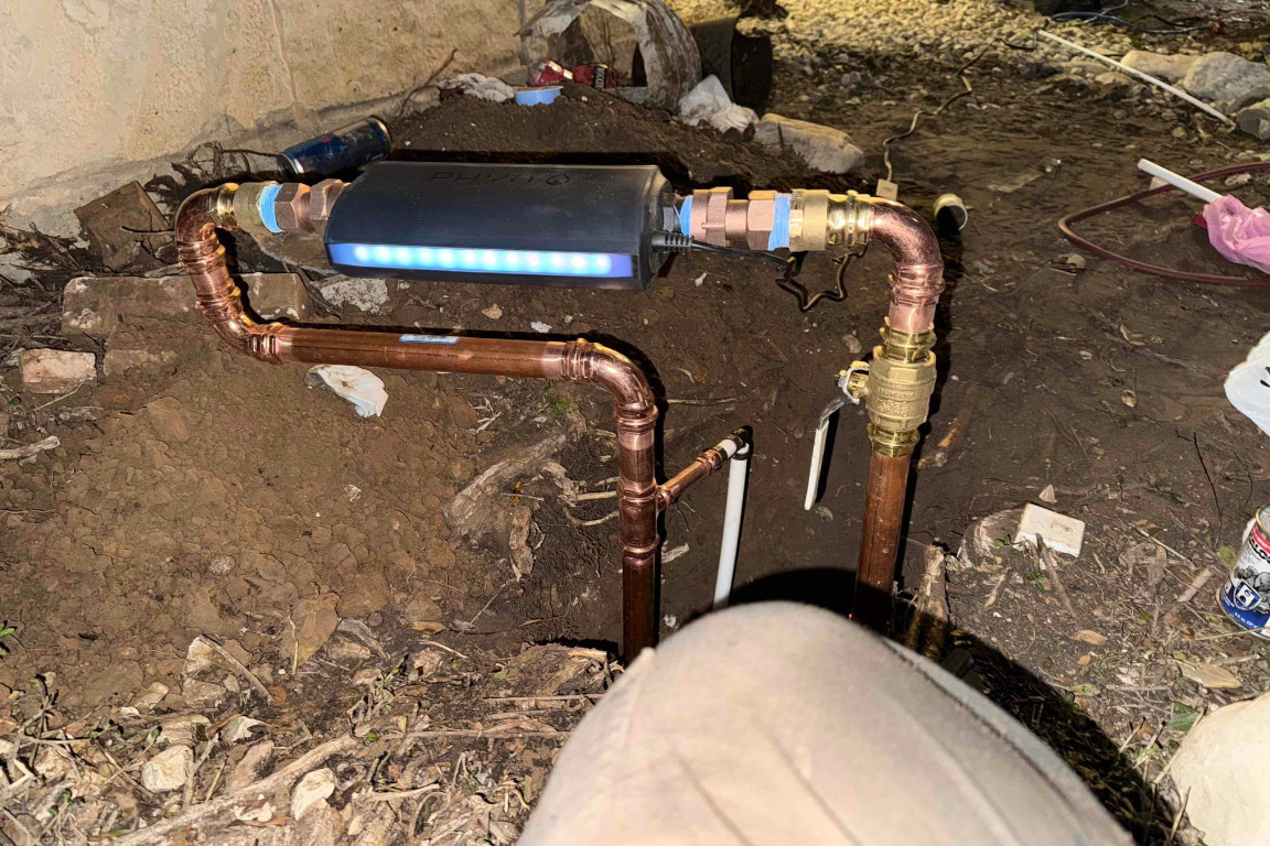 phyn plus smart water shutoff on main water line in southlake, tx residence