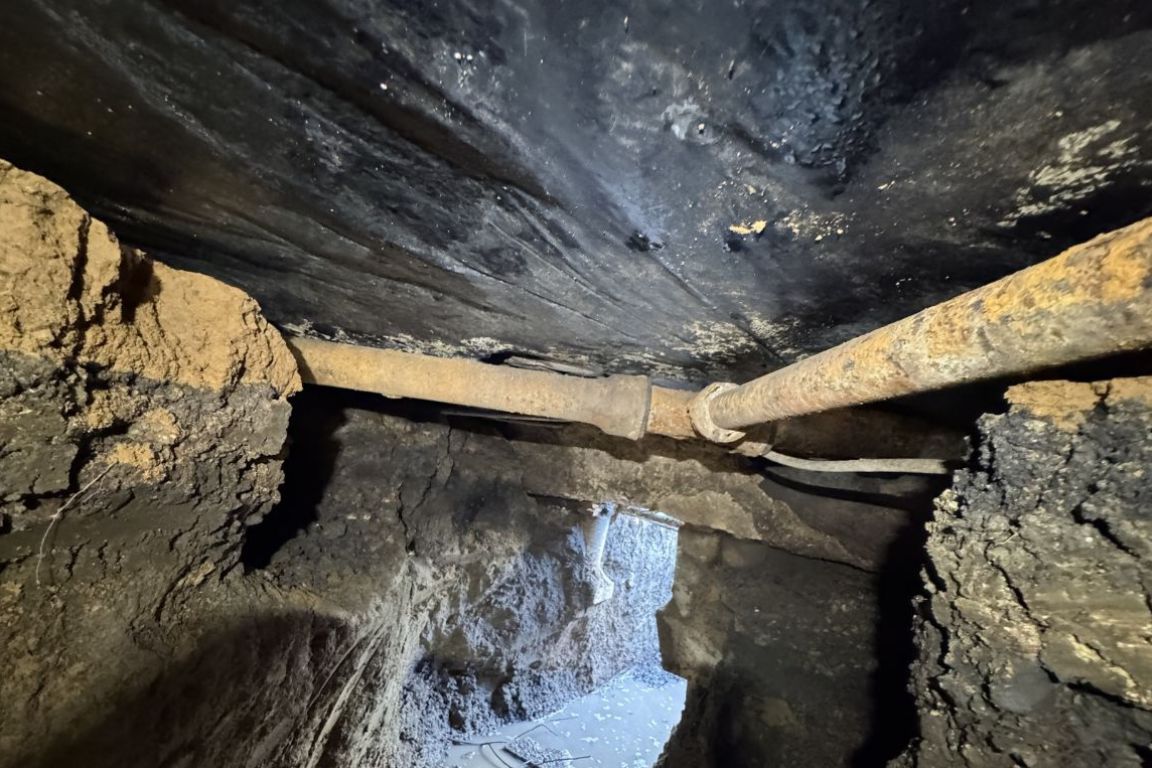 photo from insideopen trench to replace damaged residential sewer line in wedgwood fort worth tx property, mother modern plumbing