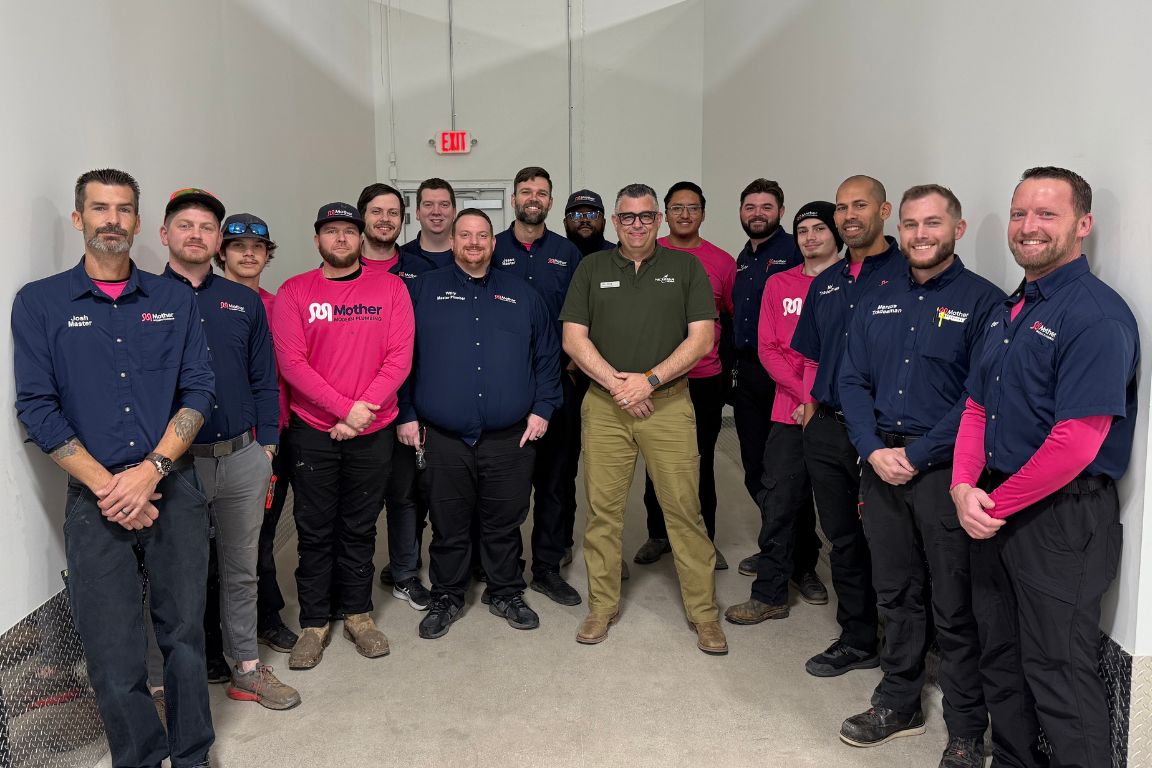 denton tx plumbing staff of mother modenr plumbing in their denton tx office location on n interstate 35