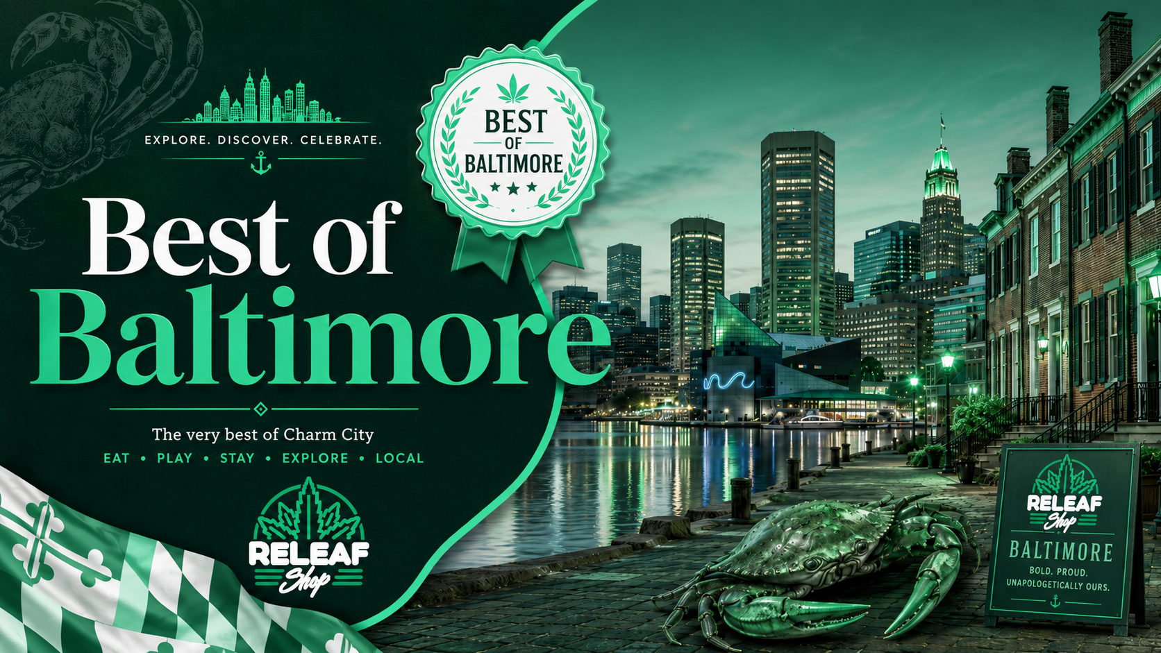 Baltimore cannabis mural illustration — best of Baltimore