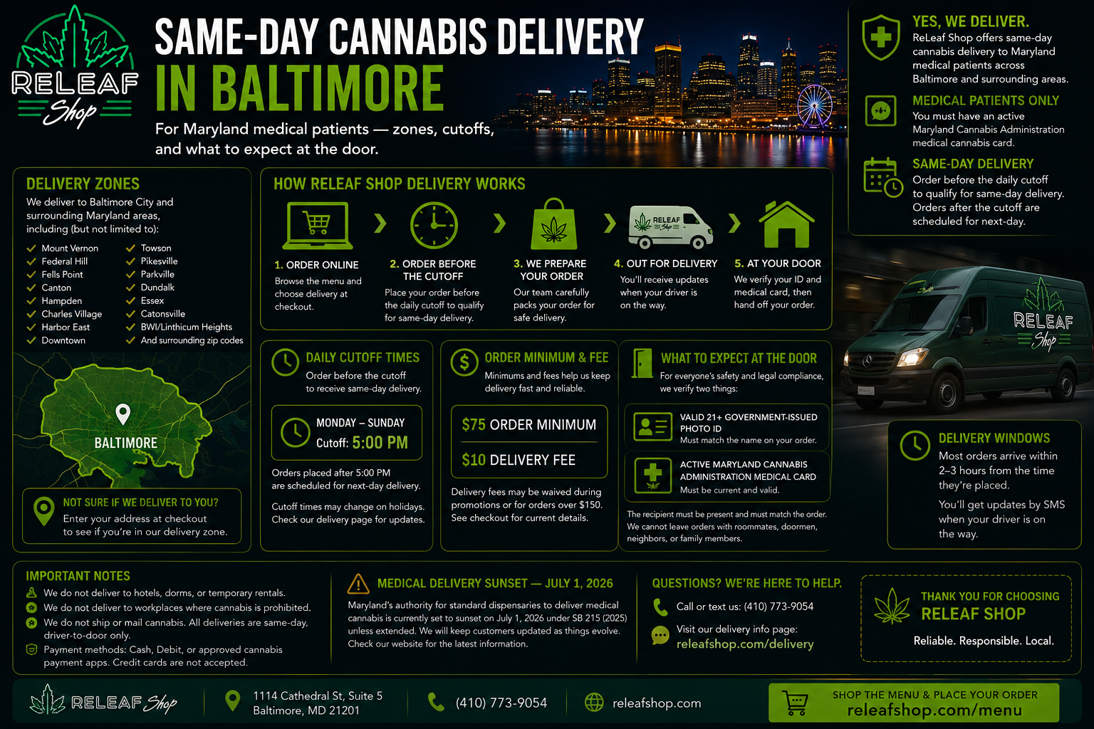Same-Day Cannabis Delivery in Baltimore