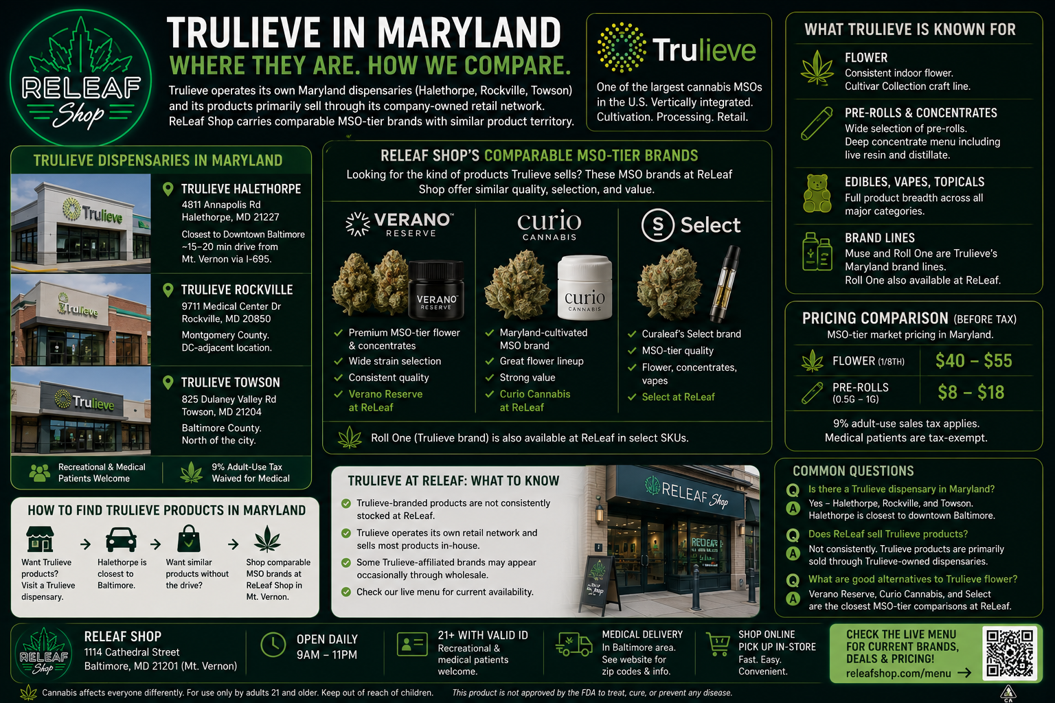Trulieve at ReLeaf Shop Baltimore