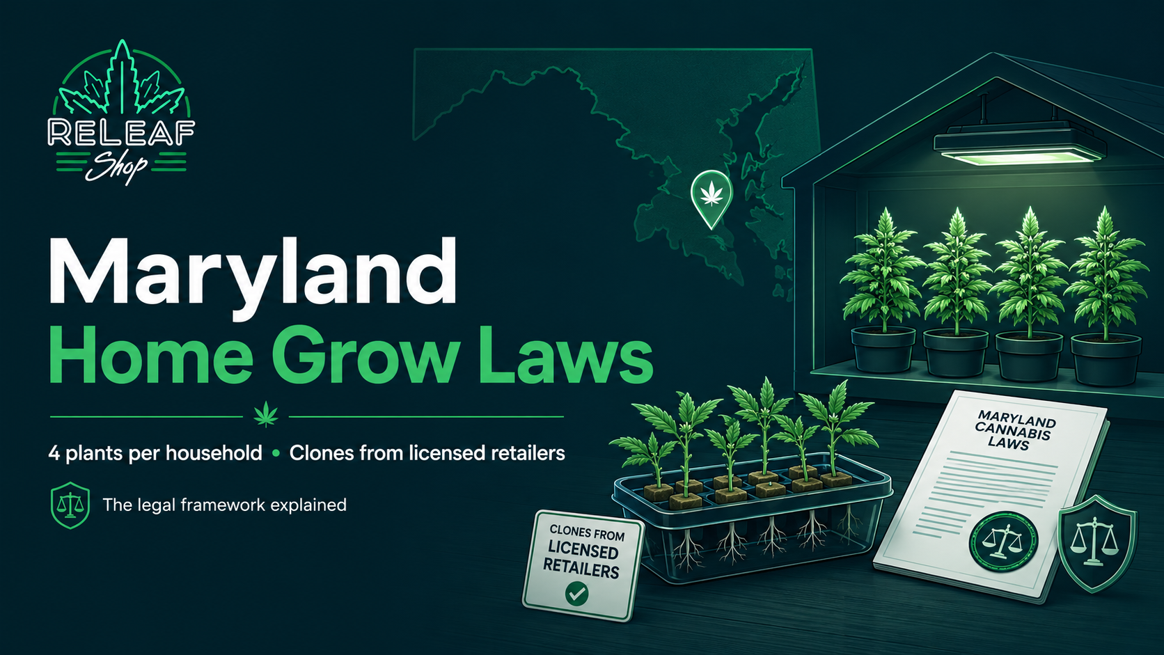 Cannabis Clones in Maryland: 2026 Home-Grow Rules article illustration | ReLeaf Shop Baltimore
