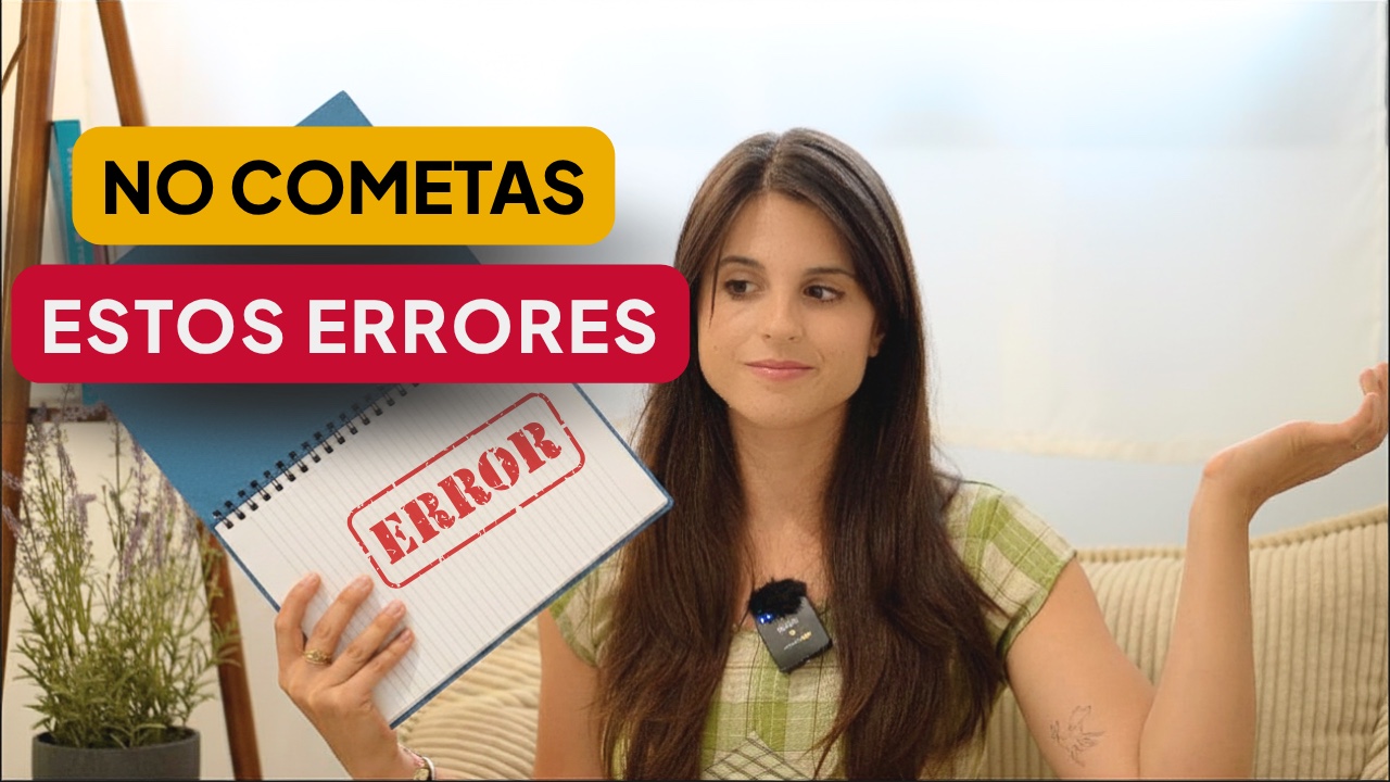 Mar, DELE examiner, holding a notebook with an error stamp: don't make these mistakes in the DELE C1 oral exam