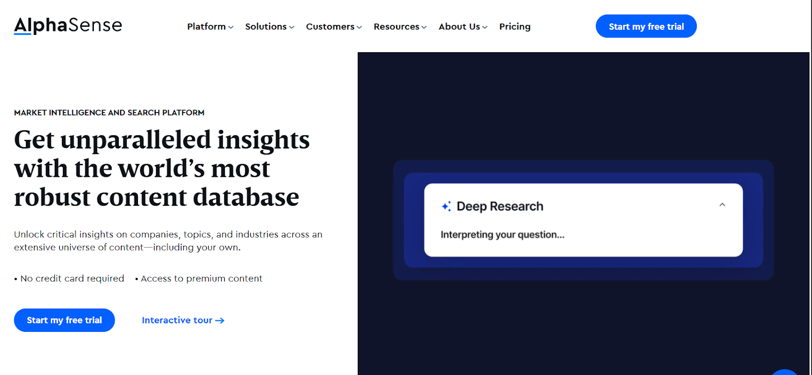 AlphaSense, enterprise ai search, single search interface