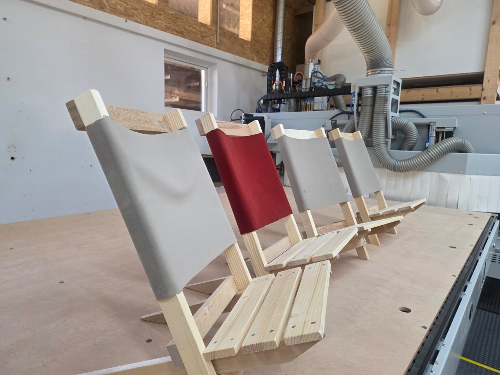 Selbstgebaute Kindergartenstühle