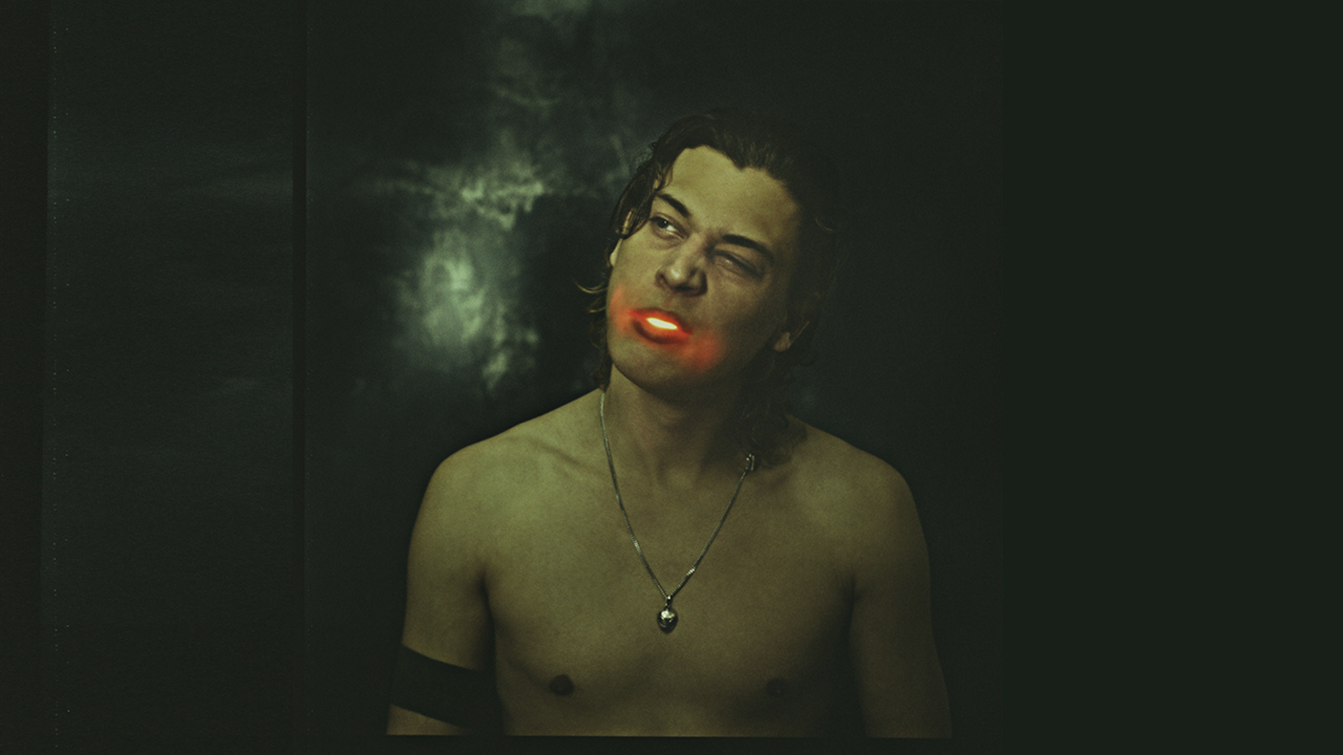 Albumcover med Carl Knast i fronten og grøn baggrund